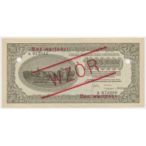 1 mln mkp 1923 - WZÓR - K 12345 / 678900 - z perforacją