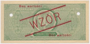 1 million mkp 1923 - MODEL - K 12345 / 678900 - with perforation.