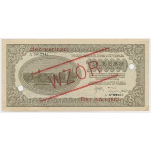 1 mln mkp 1923 - WZÓR - A 0012345 / 6789000