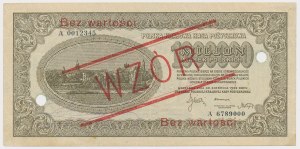 1 million mkp 1923 - MODEL - A 0012345 / 6789000