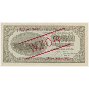 1 mln mkp 1923 - WZÓR - C 0012345 / 6789000