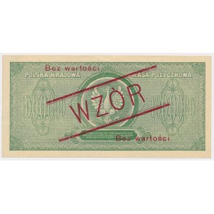 1 mln mkp 1923 - WZÓR - C 0012345 / 6789000