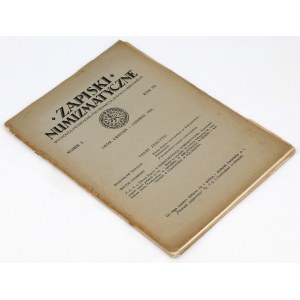 Zapiski numizmatyczne 2/1928