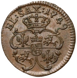 Auguste III Sas, L'abri Dresde 1749