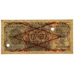 5 mln mkp 1923 - WZÓR - B 1234500 / 6789000 - perforacja pozioma