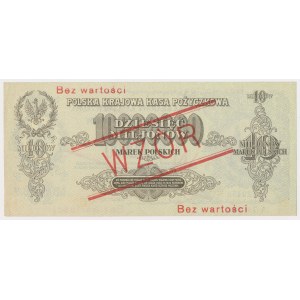 10 mln mkp 1923 - WZÓR - A 123456 / 789000