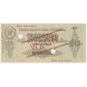 10 mln mkp 1923 - WZÓR - B 123456 / 789000