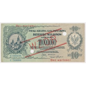10 mln mkp 1923 - WZÓR - C 123456 / 789000