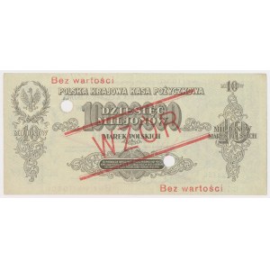 10 mln mkp 1923 - WZÓR - C 123456 / 789000