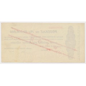 Przekaz na 50 mln mkp 1923 - WZÓR - 0000000