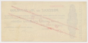 Transfert pour 50 millions de mkp 1923 - MODÈLE - 0000000