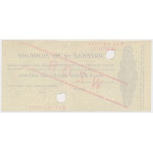 Przekaz na 50 mln mkp 1923 - WZÓR - numeracja bieżąca
