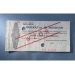 Przekaz na 100 mln mkp 1923 - WZÓR - numeracja bieżąca