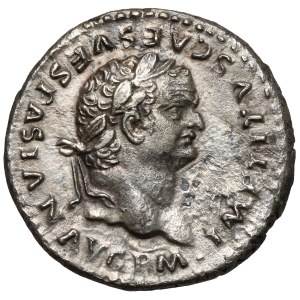 Tytus (79-81 n.e.) Denar, Rzym