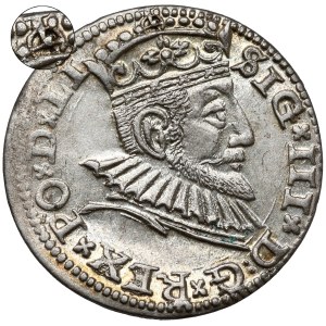 Zygmunt III Waza, Trojak Ryga 1591 - jabłko w koronie