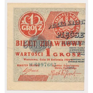 1 grosz 1924 - H - lewa połowa