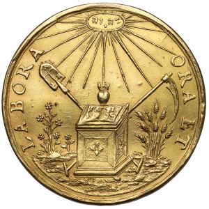 Jan Buchheim, Medal wagi 4 dukatów (XVII w.) - Módl się i pracuj...