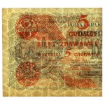 5 groszy 1924 - lewa połowa