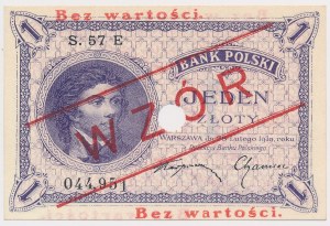 MODÈLE 1 or 1919 - S.57 E - avec perforation simple - version non cotée