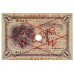 1 złoty 1919 - WZÓR - S.57 E - z perforacją