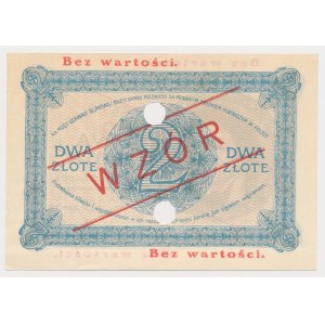 2 złote 1919 - WZÓR - S.9.A. - z perforacją