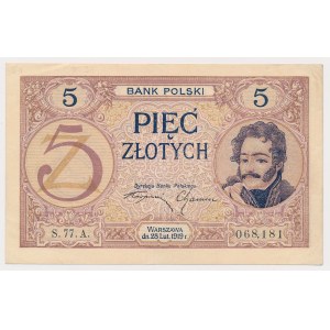 5 złotych 1919 - S.77.A.