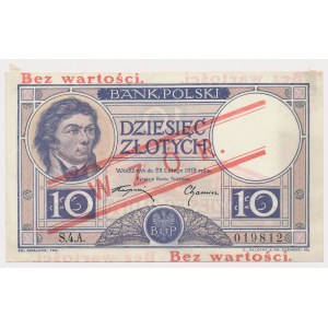 10 złotych 1919 - WZÓR - S.4.A.