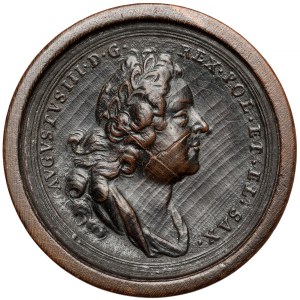 August III Sas, Medal warcabowy / Brettstein ~1760 - Gdańsk