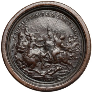 Austria, Leopold I, Medal warcabowy / Brettstein 1681 - Wiktorię Wiedeńską
