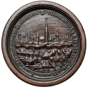Austria, Leopold I, Medal warcabowy / Brettstein 1681 - Wiktorię Wiedeńską