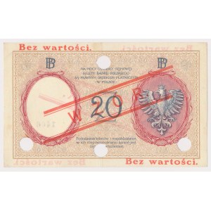 20 złotych 1919 - WZÓR - A.11 - ex.Lucow
