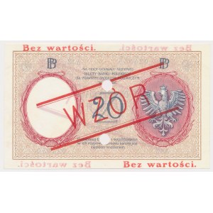 20 złotych 1919 - WZÓR - A.12 - z perforacją