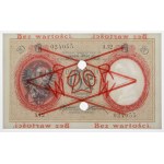 20 złotych 1919 - WZÓR - A.12 - z perforacją
