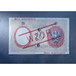 20 złotych 1919 - WZÓR - A.12 - z perforacją