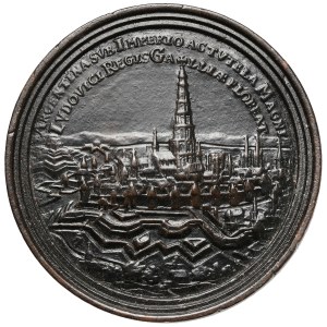 Austria / Francja, Medal warcabowy / Brettstein - bitwę pod Höchstadt (awers) / zdobycie Strasburga (rewers)