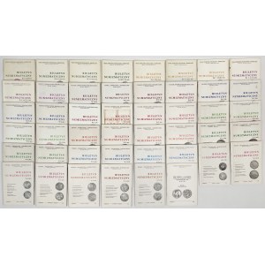 Biuletyny numizmatyczne KOMPLET 1989-2000 (46szt)