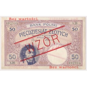 50 złotych 1919 - WZÓR - A.26