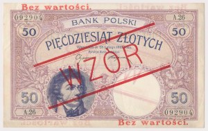 MODEL 50 gold 1919 - A.26 - high print without perforation