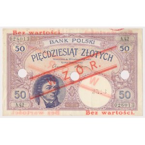 50 złotych 1919 - WZÓR - A.42