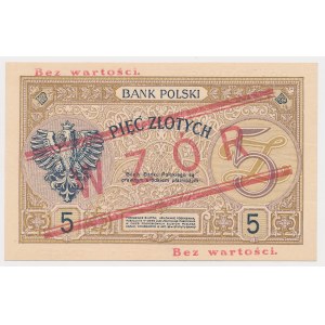 5 złotych 1924 - WZÓR - II EM. A