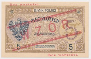 MODEL 5 gold 1924 - II EM. A - without perforation