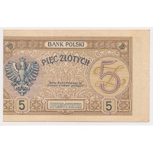 5 złotych 1924 - II EM. C - błędodruk