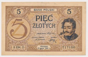 5 gold 1924 - II EM. D