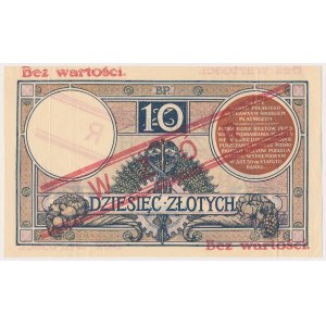 10 złotych 1924 - WZÓR - II EM. A - bez kropki