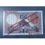 10 złotych 1924 - WZÓR - II EM. A - z kropką