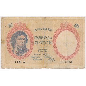 20 złotych 1924 - II EM. A - fałszerstwo z epoki