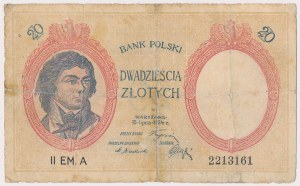 20 gold 1924 - II EM. A - period forgery