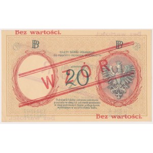 20 złotych 1924 - WZÓR - II EM. A