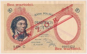 MODÈLE 20 zloty 1924 - II EM. C