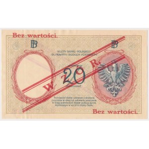 20 złotych 1924 - WZÓR - II EM. C